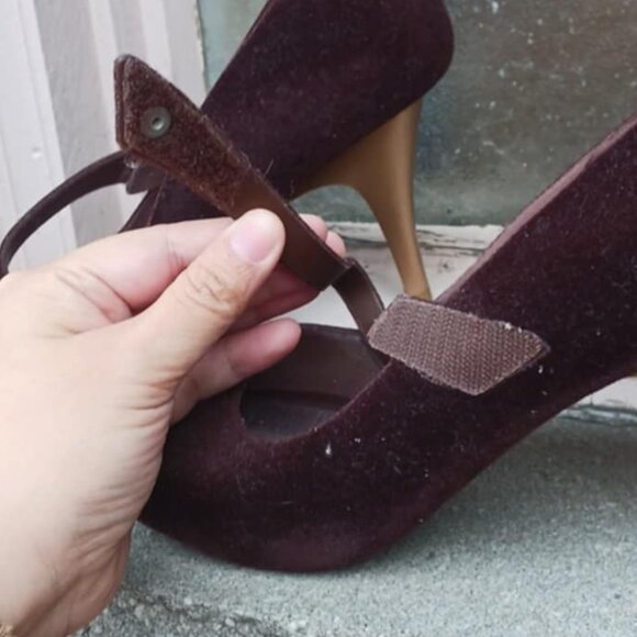 Melissa Hello velvet Heels - Picture 2 of 8